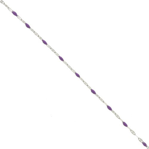 Catena con resina epossidica Catena da 2 mm - Acciaio inox 304 - Viola x1m