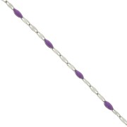 Catena con resina epossidica Catena da 2 mm - Acciaio inox 304 - Viola x1m