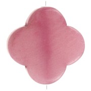 Perlina Tagua - forma a trifoglio 14 mm - Rosa x1|raw }}
