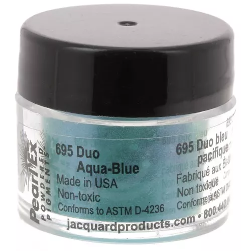 Polvere di mica Pearl Ex per argilla polimerica - Duo Aqua - Blue n°695 x3g