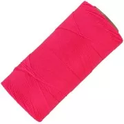 Bobina di filo cerato Linhasita per micro macramè 0,35 mm - Rosa fluo (328) x448m