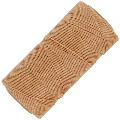 Bobina di filo cerato Linhasita per micro macramè 0,75 mm - Miele (314) x228m