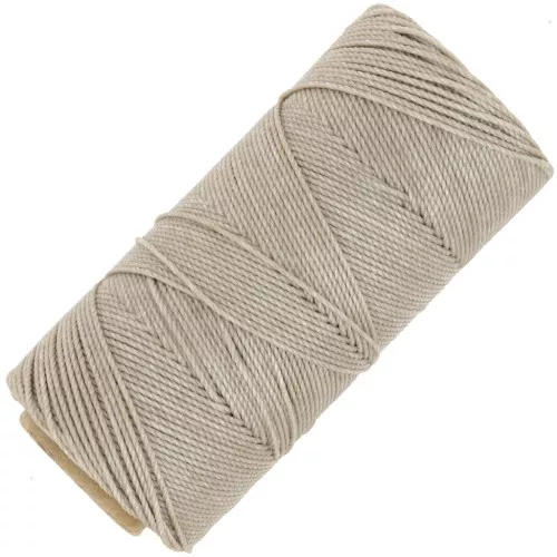 Bobina di filo cerato Linhasita per micro macramè 1.5 mm - Beige (05) x116m