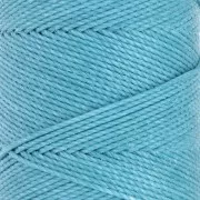 Bobina di filo cerato Linhasita per micro macramè 1.5 mm - Turquoise (229) x116m