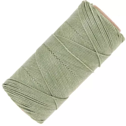 Bobina di filo cerato Linhasita per micro macramè 1.5 mm - Vert Militaire 90 x116m