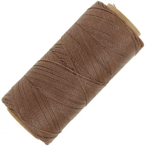 Bobina di filo cerato Linhasita per micro macramè 0.5 mm - Marron clair (790 x335m
