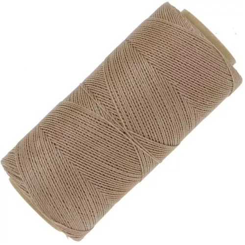Bobina di filo cerato Linhasita per micro macramè 0.5 mm - Cappuccino (65) x335m