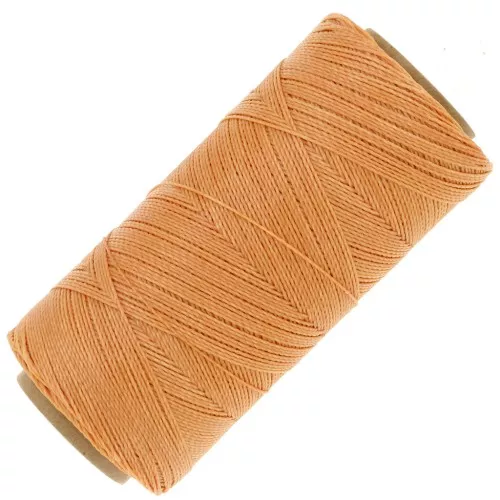 Bobina di filo cerato Linhasita per micro macramè 0.5 mm - Melon (217) x335m
