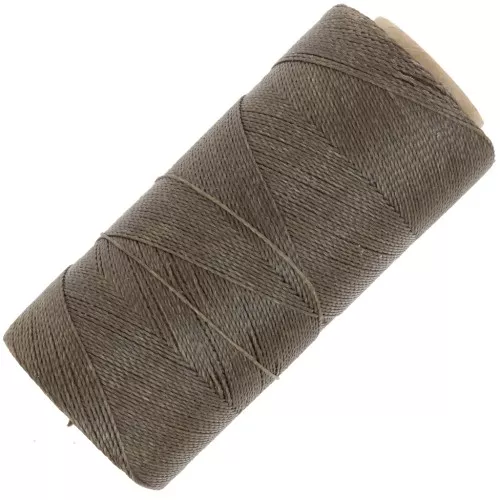 Bobina di filo cerato Linhasita per micro macramè 0.5 mm - Brun Sépia (389) x335m