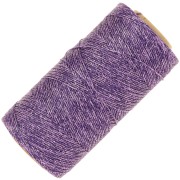 Bobina di filo cerato Linhasita per micro macramè 0.5 mm Violet métallisé (Purpura