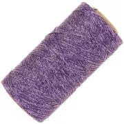Bobina di filo cerato Linhasita per micro macramè 0.5 mm Violet métallisé (Purpura