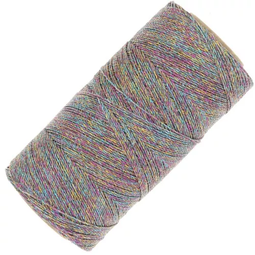 Bobina di filo cerato Linhasita per micro macramè 0.5 mm Multicolore (Multicor)