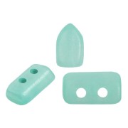 Perle di vetro Piros® da Puca® 2x5 mm - Blue Green Opal Mat x10g