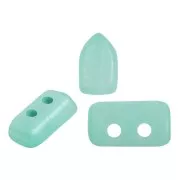 Perle di vetro Piros® da Puca® 2x5 mm - Blue Green Opal Mat x10g