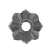 Fiore da rivettare 10 mm black nickel