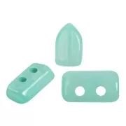 Perle di vetro Piros® da Puca® 2x5 mm - Blue Green Opal x10g