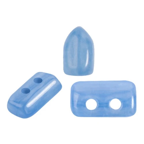 Perle di vetro Piros® da Puca® 2x5 mm - Blue Opal x10g