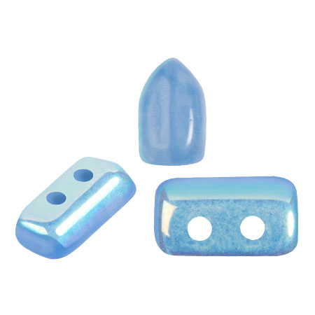 Perle di vetro Piros® da Puca® 2x5 mm - Blue Opal AB x10g