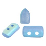 Perle di vetro Piros® da Puca® 2x5 mm - Blue Opal AB Mat x10g