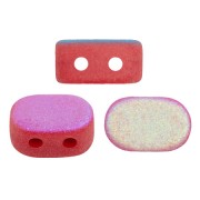 Perle in vetro Lipsi® di Puca® 4x6 mm - Grenadine Opal Mat AB x10g
