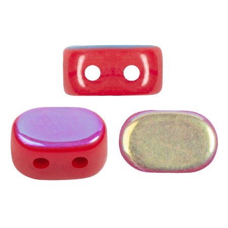 Perle in vetro Lipsi® di Puca® 4x6 mm - Grenadine Opal AB x10g