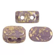 Perle in vetro Lipsi® di Puca® 4x6 mm - Amethyst Opal Gold Splash x10g