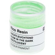 Pigmento in polvere noctilucente per resina - Rico Design - Vert fluo x3g