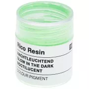 Pigmento in polvere noctilucente per resina - Rico Design - Vert fluo x3g