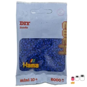 Perle Hama Mini Blu scuro (n°08) x2000
