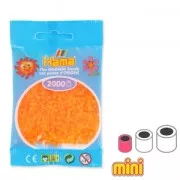 Perle Hama Mini Arancione Fluo Transparent (n°38) x2000