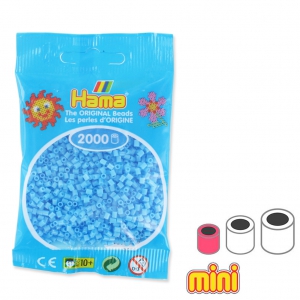 Perle Hama Mini Azzurro Pastello (n°46) x2000