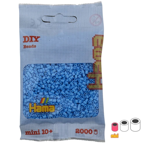 Perle Hama Mini Azzurro Pastello (n°46) x2000