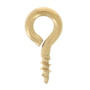 Ganci a chiodo da avvitare con anello 4x8 mm - Acciaio inossidabile 316F x10