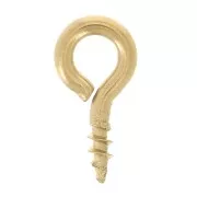 Ganci a chiodo da avvitare con anello 4x8 mm - Acciaio inossidabile 316F x10