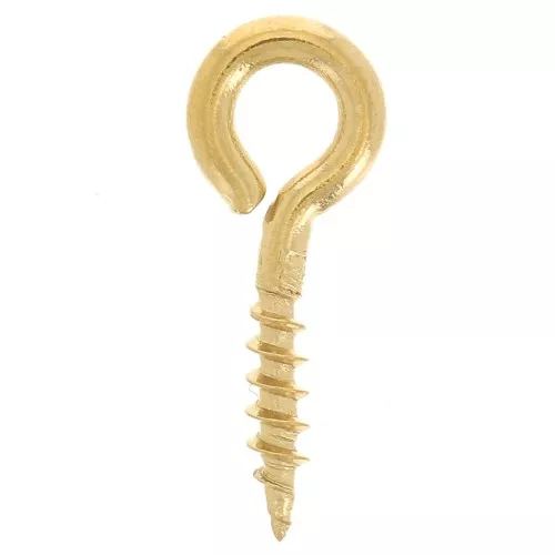 Ganci a vite con anello 4x10 mm - Acciaio inox 304L x10