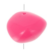 Perline in resina opaca 9x12 mm - Rosa confetto x8|raw }}