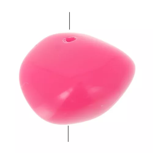 Perline in resina opaca 9x12 mm - Rosa confetto x8