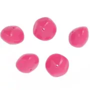 Perline in resina opaca 9x12 mm - Rosa confetto x8