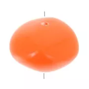 Perline in resina opaca 9x12 mm - Arancione x8