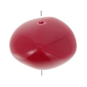 Perline in resina opaca 9x12 mm - Rosso carminio x8|raw }}