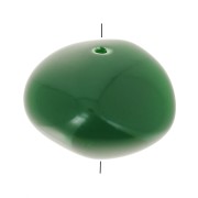 Perline in resina opaca 9x12 mm - Verde smeraldo x8|raw }}