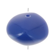 Perline in resina opaca 9x12 mm - Blu duro x8|raw }}