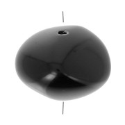 Perline in resina opaca 9x12 mm - Nero x8|raw }}