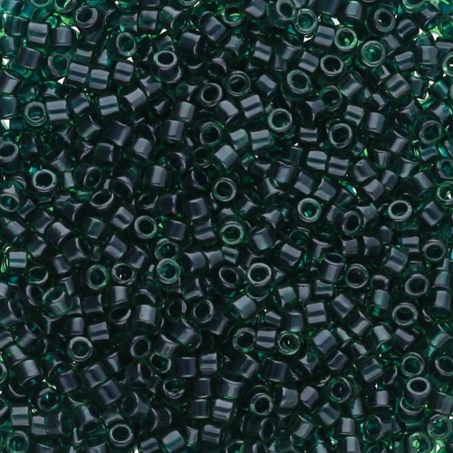 Miyuki Delica 11/0 DB0275 - Lined Emerald Luster