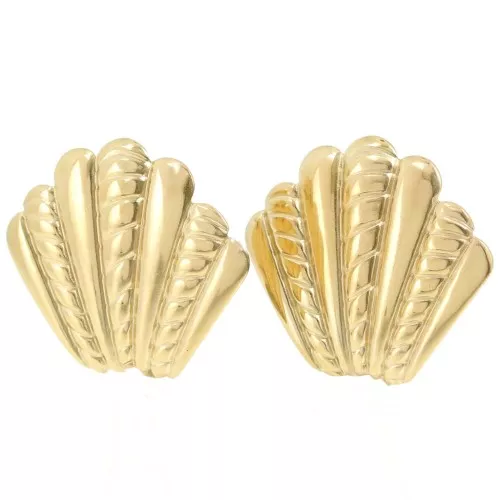 Orecchini in oro a forma di conchiglia - Italia