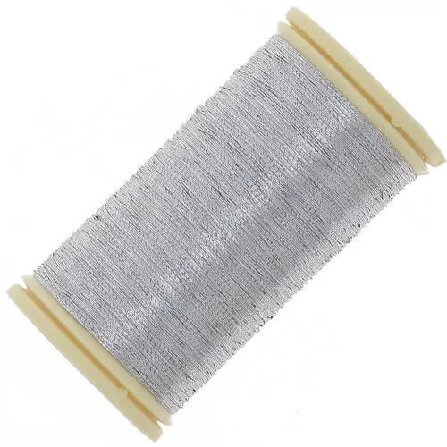 Filo da ricamo metallico Au Chinois n°40 - Argento (122) x100m
