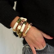 Perla cilindrica in resina opaca da 14 mm - Nero x1