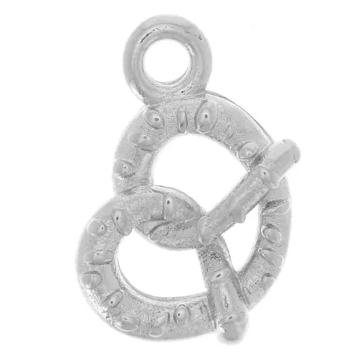 Ciondolo bretzel 17x11 mm - acciaio inox 304L x1