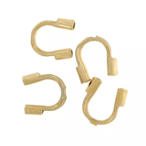 Protezioni per fili 0,6 mm - acciaio inossidabile 304L Dorato x10