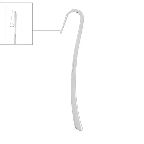 Segnalibro 8,5 cm da decorare - Argento x1